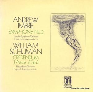 ϥɡեСޥ imbrie; symphony no.3 CRISD308