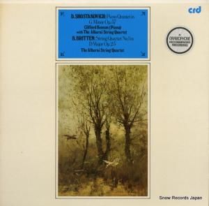 եɡ٥󥽥 shostakovich; piano quintet in g minor op.57 CRD1051