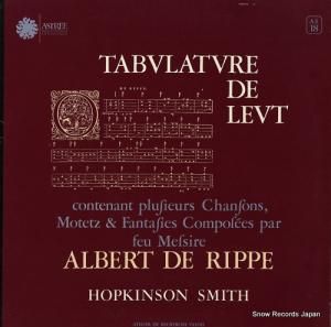 ۥץ󥽥󡦥ߥ albert de rippe; tabulature de leut AS18