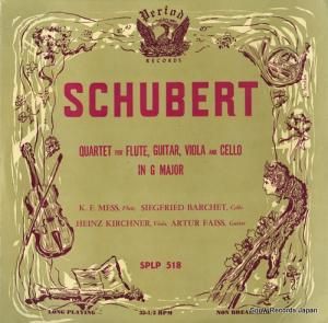 V/A schubert; quartet for flute guitar viola and cello SPLP518