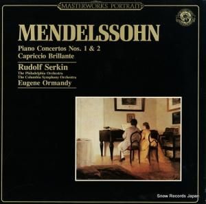 ɥա륭 mendelssohn; piano concertos nos.1 & 2 / capriccio brillante MP39554