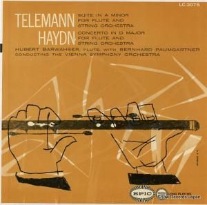 フーベルト・バルワーザー telemann; suite in a minor for flute and string orchestra LC3075