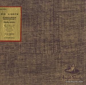 ȥꥪե mascagni; cavalleria rusticana, pagliacci (highlights) ANGEL35345