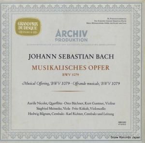 롦ҥ bach; musikalisches opfer bwv1079 198320