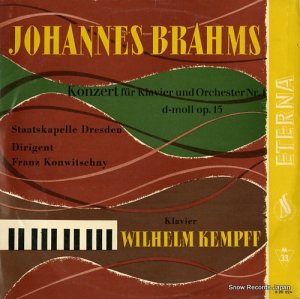 إࡦ brahms; konzert fur klavier und orchester nr.1 d-moll op.15 820024