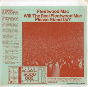 ե꡼ȥåɡޥå will the real fleetwood mac please stand up? SODD002