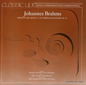V/A brahms; sestetto per archi n.1 in si bemolle maggiore op.18 PLD.AC60105