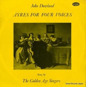 THE GOLDEN AGE SINGERS dowland; ayres for four voices ZRG5290