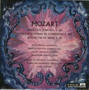 롦ե륹 mozart; vesperae solennes de confessore k.339 ALP1496