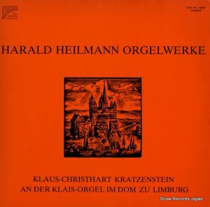 KLAUS-CHRISTHART KRATZENSTEIN - harald heilmann orgelwerke - PANOV-30107