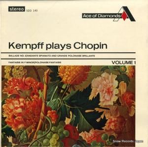 ウィルヘルム・ケンプ kempff plays chopin volume 1 SDD140
