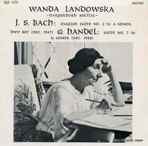 ɥե bach; english suite no.2 in a-minor / harpsichord recital IGI-273