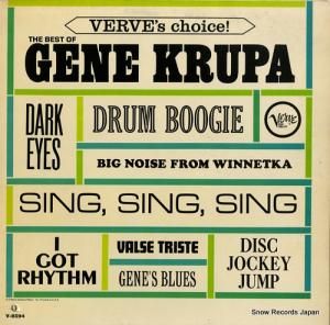 󡦥롼 verve's choice! the best of gene krupa V-8594 / V/V6-8594