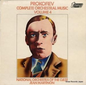 ジャン・マルティノン prokofiev complete orchestral music volume 4 TV37053S