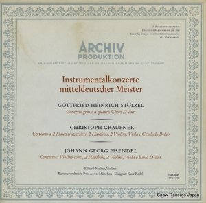 ȡ졼ǥ instrumentalkonzerte mittldeutscher meister 198366