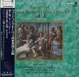 ウィーン・コンツェルトハウス四重奏団 ウィーン・コンツェルトハウス四重奏団の芸術第4巻/モーツァルト=2 MS1004