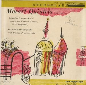 顼ڻͽ mozart; quintets volume iii VSD-2062