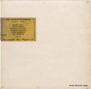 V/A great virtuosi of the golden age volume 2 violin GEM102