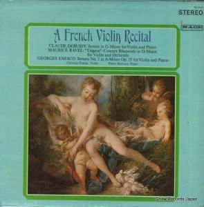 ���ꥹ����󡦥ե��饹���ԥ����롦�Х�ӥ� a french violin recital MS9045