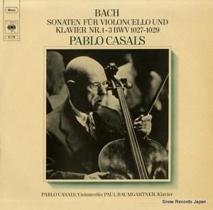 ѥ֥륹 bach; sonaten fur violoncello und klavier nr.1-3 bwv 1027-1029 CBS61770