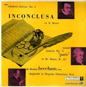 ȡޥӡ schubert; sinfonia no.8 "inconclusa" COLUMBIA4205