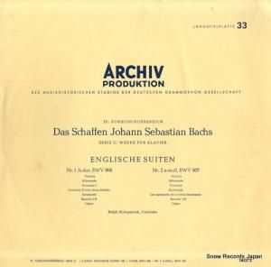 աѥȥå bach; englische suiten 14072