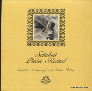 ꥶ١ȡĥå schubert; a lieder recital ANGEL35022
