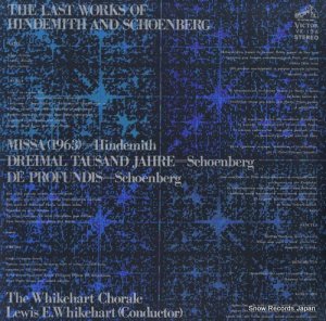륤Eϡ the last works of hindemith and schoenberg VX-134