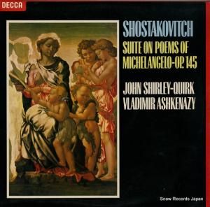 󡦥㡼꡼ᥫ shostakovitch; suite on poems of michelangelo - op. 145 SXL6849