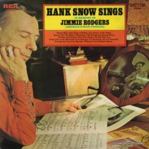 ϥ󥯡Υ hank snow sings in memory of jimmie rodgers LSP-4306