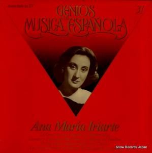 ANA MARIA IRIARTE genios de la musica espanola GML2031