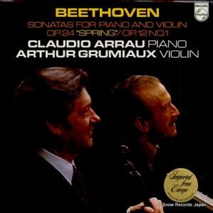 アルテュール・グリュミオー beethoven; sonatas for piano and violin op.24 "spring" 9500055