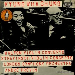 Ţ¡ʥ󡦥ե walton / stravinsky; violin concerto SXL6601