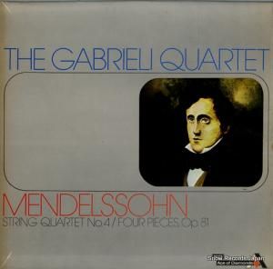 ֥ꥨ긹ڻͽ mendelssohn; string quartet no.4/four pieces op.81 SDD469