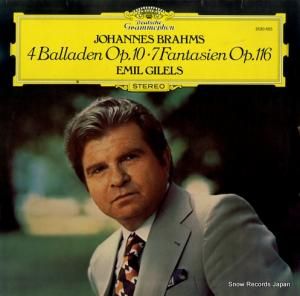 ߡ롦ꥹ brahms; 4 balladen op.10/7 fantasien op.116 2530655
