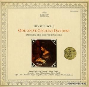 㡼륺ޥå饹 purcell; ode on st. cecilia's day (1692) 2533042
