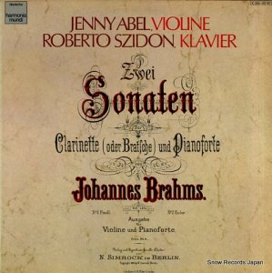ˡ٥ brahms; sonaten op.120 fur klarinette und pianoforte 1C065-99787