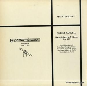 ꡼󡦥ॺ farwell; piano quintet in e minor op.103 MHS3827