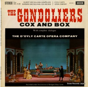ɡ롦åɥե꡼ the gondoliers (record 1)/cox and box SKL4138