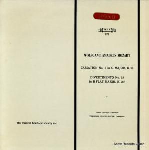 ƥɡ롦Х mozart; cassation no.1 in g major, k.63 MHS828