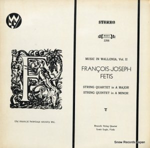 ֥å븹ڻͽ fetis; music in wallonia vol.2 MHS3266