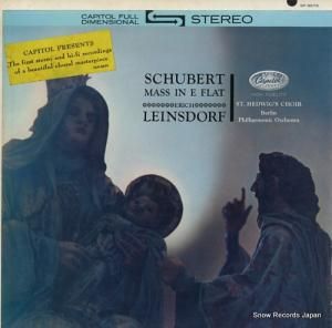 エーリッヒ・ラインスドルフ schubert; mass in e flat SP8579
