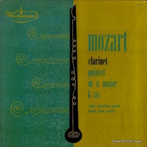쥪ݥɡå mozart; clarinet quintet in a major k.581 WL5112