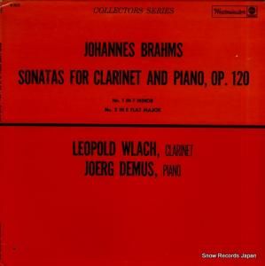 쥪ݥɡå brahms; sonatas for clarinet and piano, op.120 W-9023