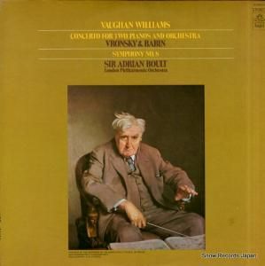 ɥꥢ󡦥ܡ vaughan williams; concerto for two pianos and orchestra S-36625