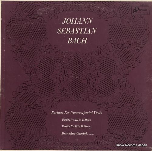 ブロニスワフ・ギンペル bach; partitas for violin HCR212 レコード買取