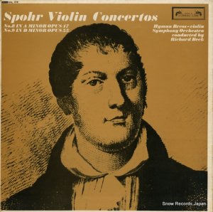 リチャード・ベック spohr; violin concertos no.8/no.9 SOL278