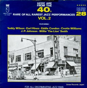 V/A here are from the 40s rare of all rarest jazz performances vol.2 KLJ-20028