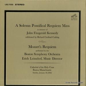 RICHARD CARDINAL CUSHING mozart; a solemn pontifical requiem mass LSC-7030