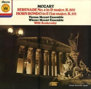 ꡼ܥե mozart; serenade no.4 in d major k.203 JB54